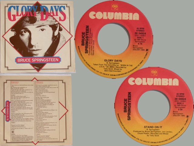 Bruce Springsteen - GLORY DAYS / STAND ON IT